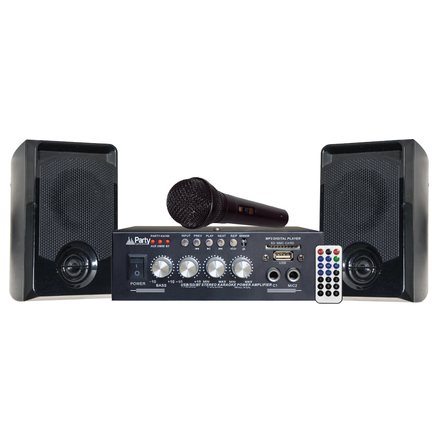 ENSEMBLE KARAOKE AVEC USB/SD & BLUETOOTH PARTY-KA100