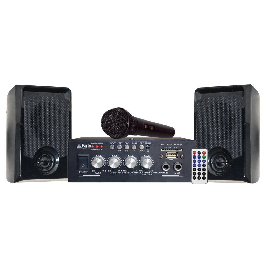ENSEMBLE KARAOKE AVEC USB/SD & BLUETOOTH PARTY-KA100