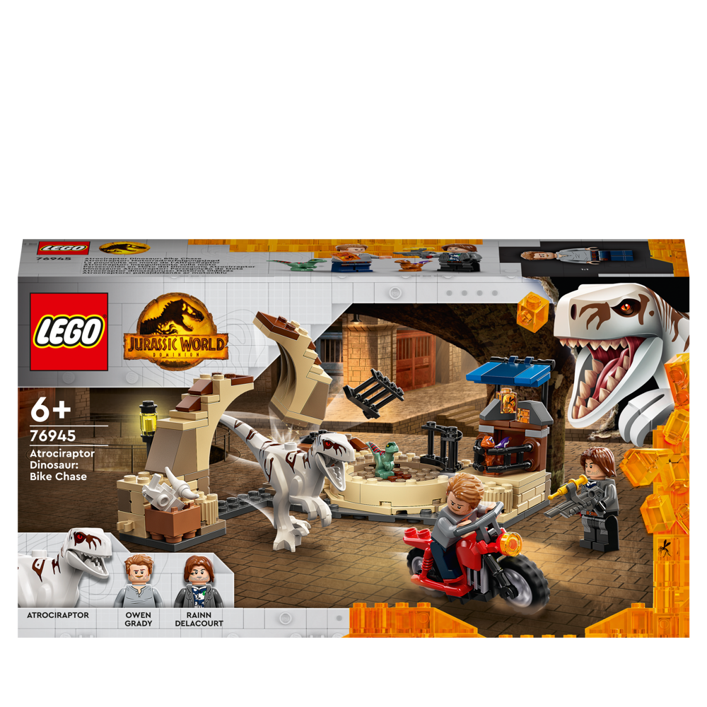 LEGO® Jurassic World™ - La poursuite en moto de l’Atrociraptor - 76945