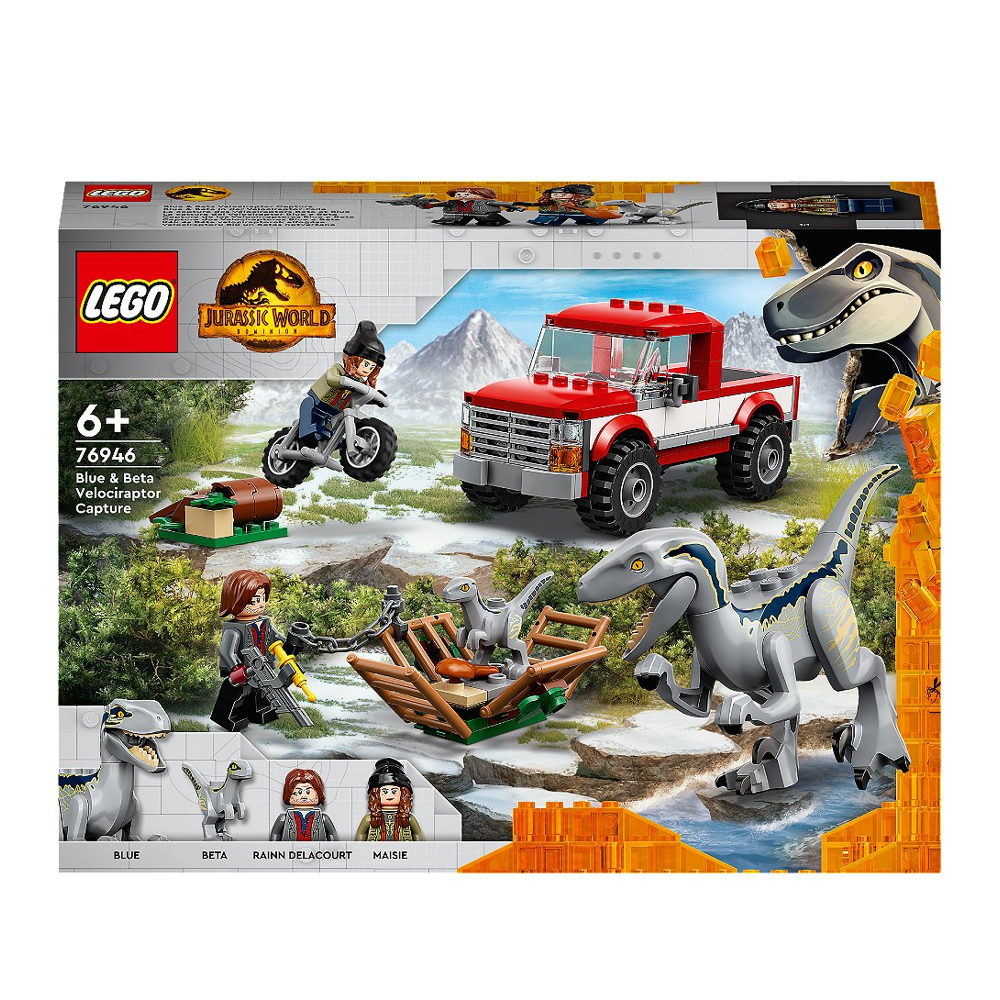 LEGO® Jurassic World™ - La capture des Vélociraptors Beta et Blue - 76946