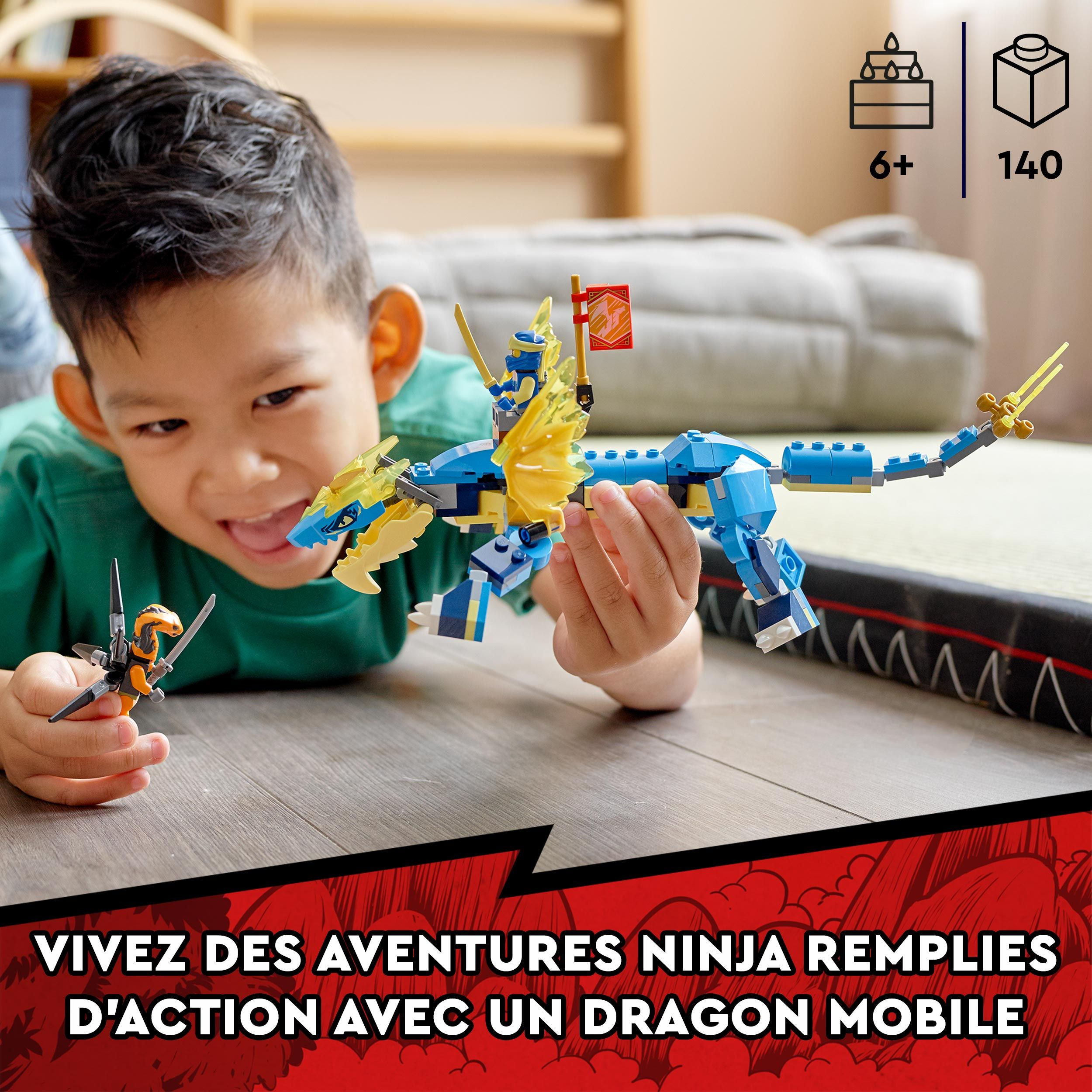 LEGO® NINJAGO® - Le dragon du tonnerre de Jay - Évolution - 71760