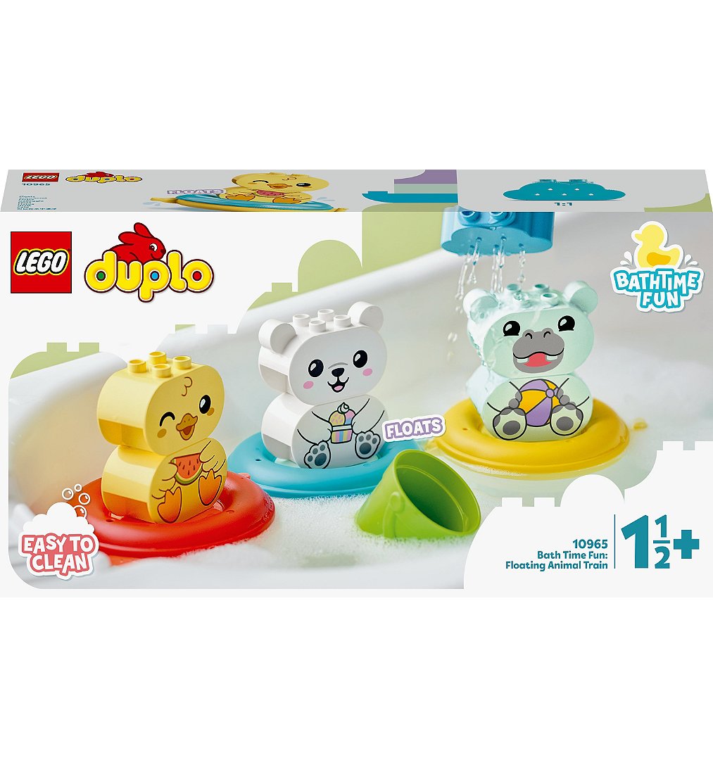 LEGO® DUPLO® Mes 1ers pas - Jouet de bain : le train flottant des animaux - 10965