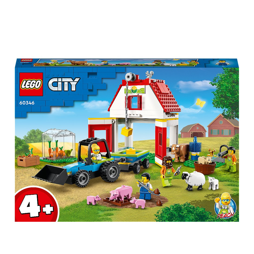 LEGO® City - La grange et les animaux de la ferme - 60346