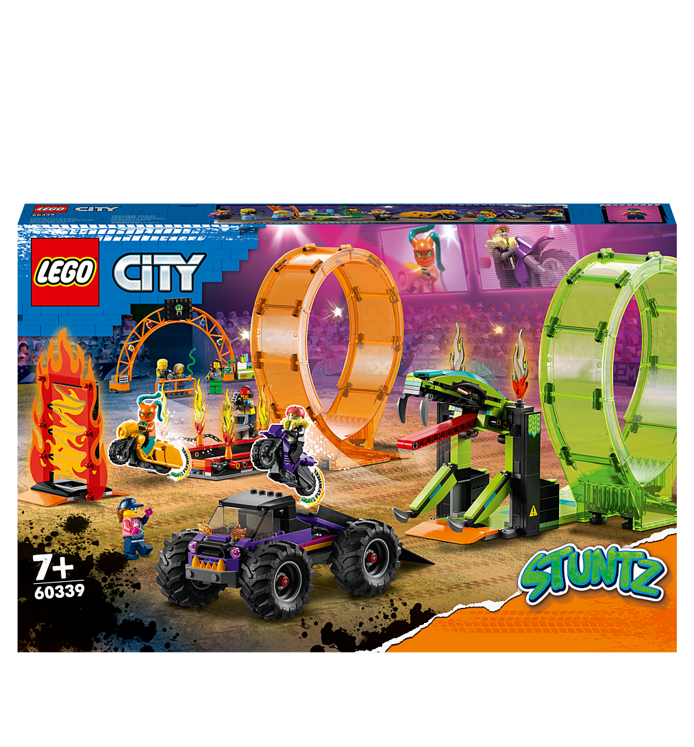 LEGO® City - L’arène de cascade avec double looping - 60339