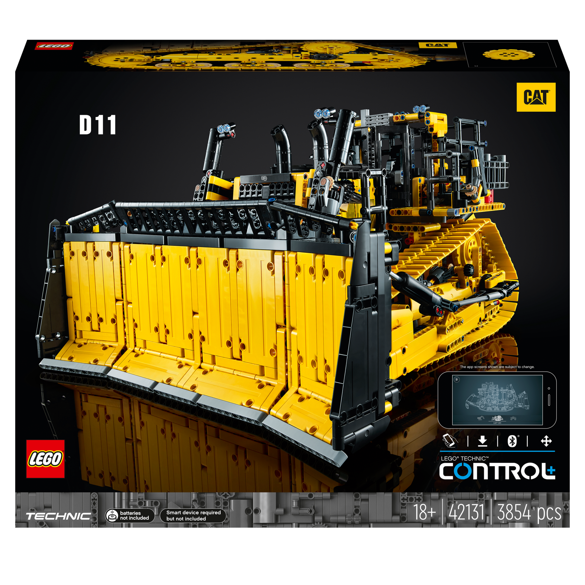 LEGO® Technic - Bulldozer D11 Cat® télécommandé - 42131