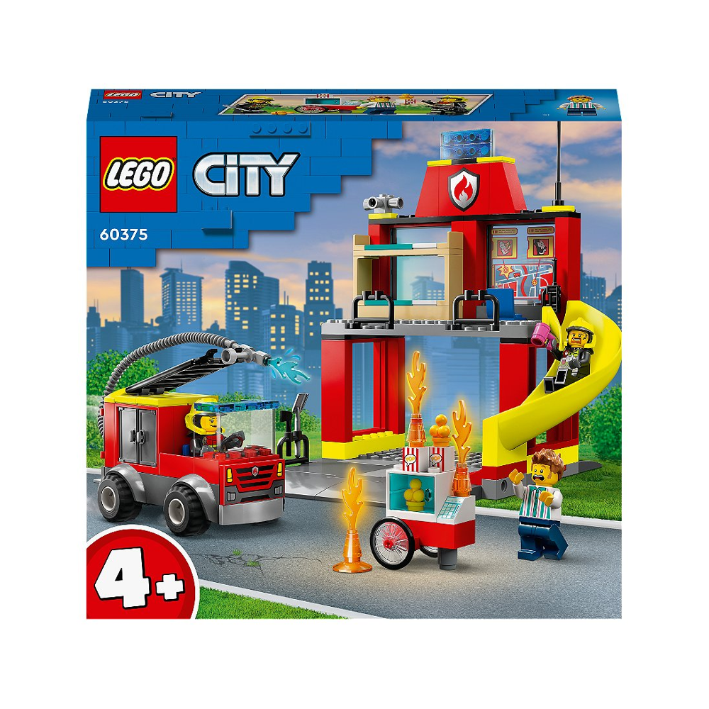 LEGO® City - La caserne et le camion des pompiers - 60375