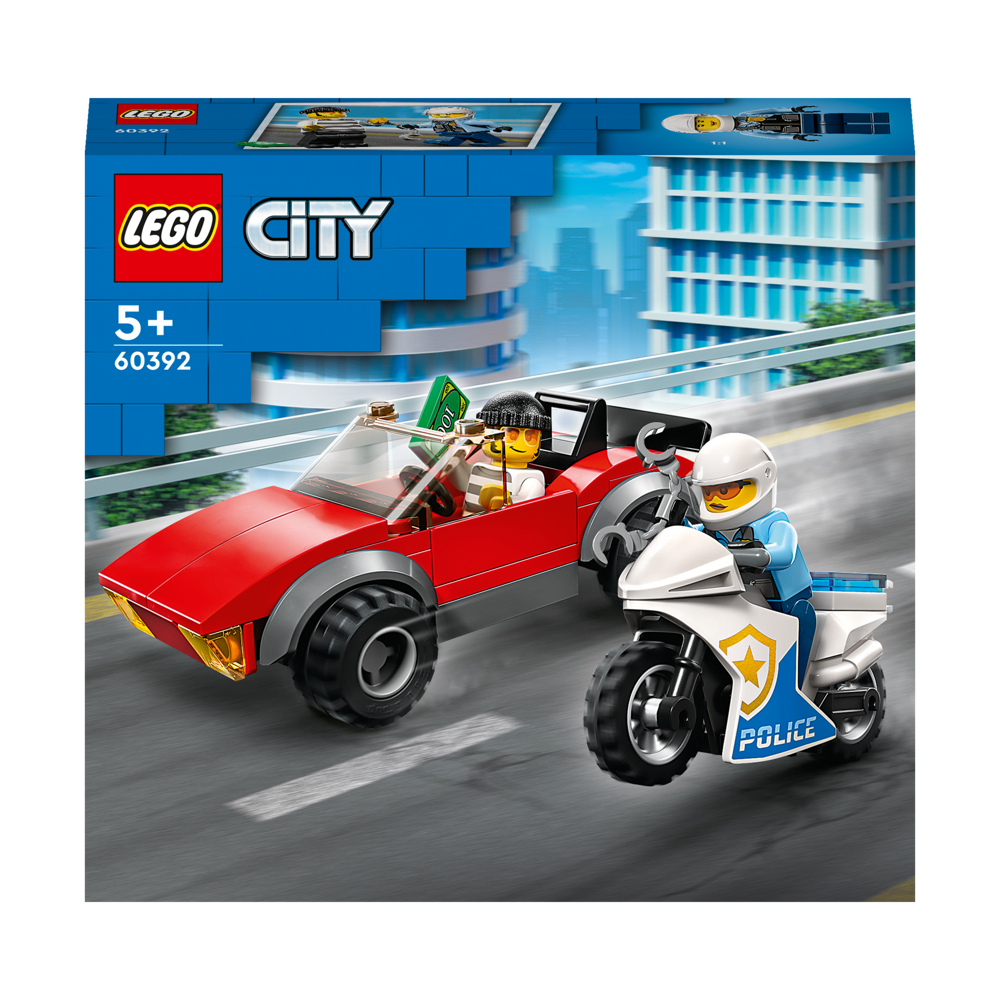 LEGO® City - La course-poursuite de la moto de police - 60392