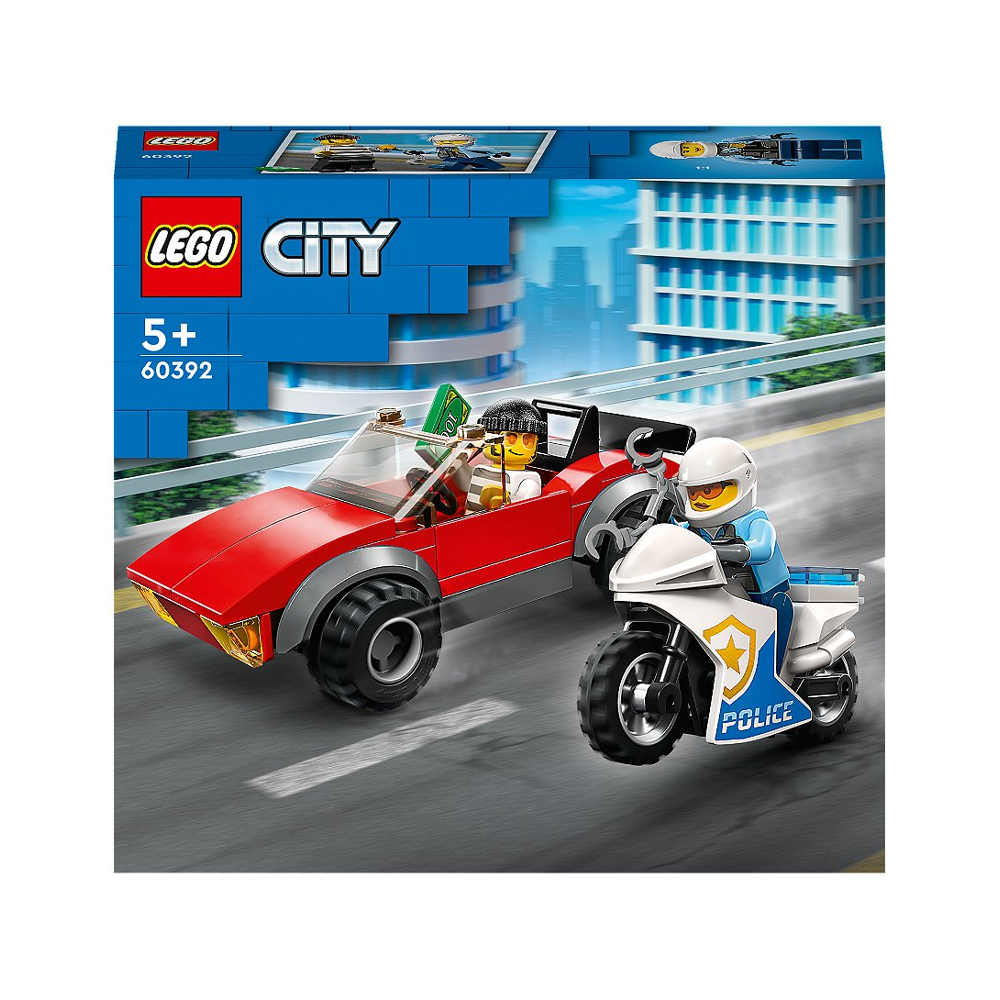 LEGO® City - La course-poursuite de la moto de police - 60392