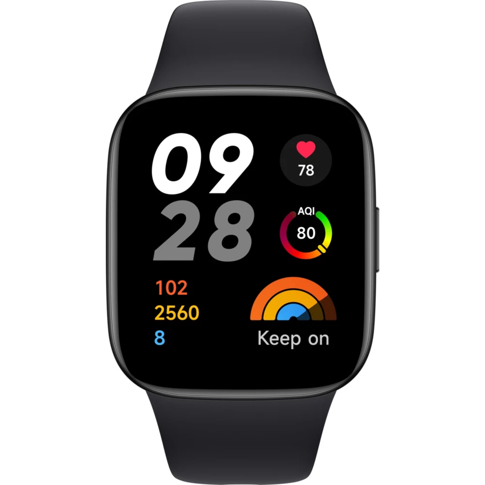 Xiaomi Redmi Watch 3 4,45 cm (1.75) AMOLED 42 mm Numérique 390 x 450 pixels Écran tactile Noir GPS (satellite)