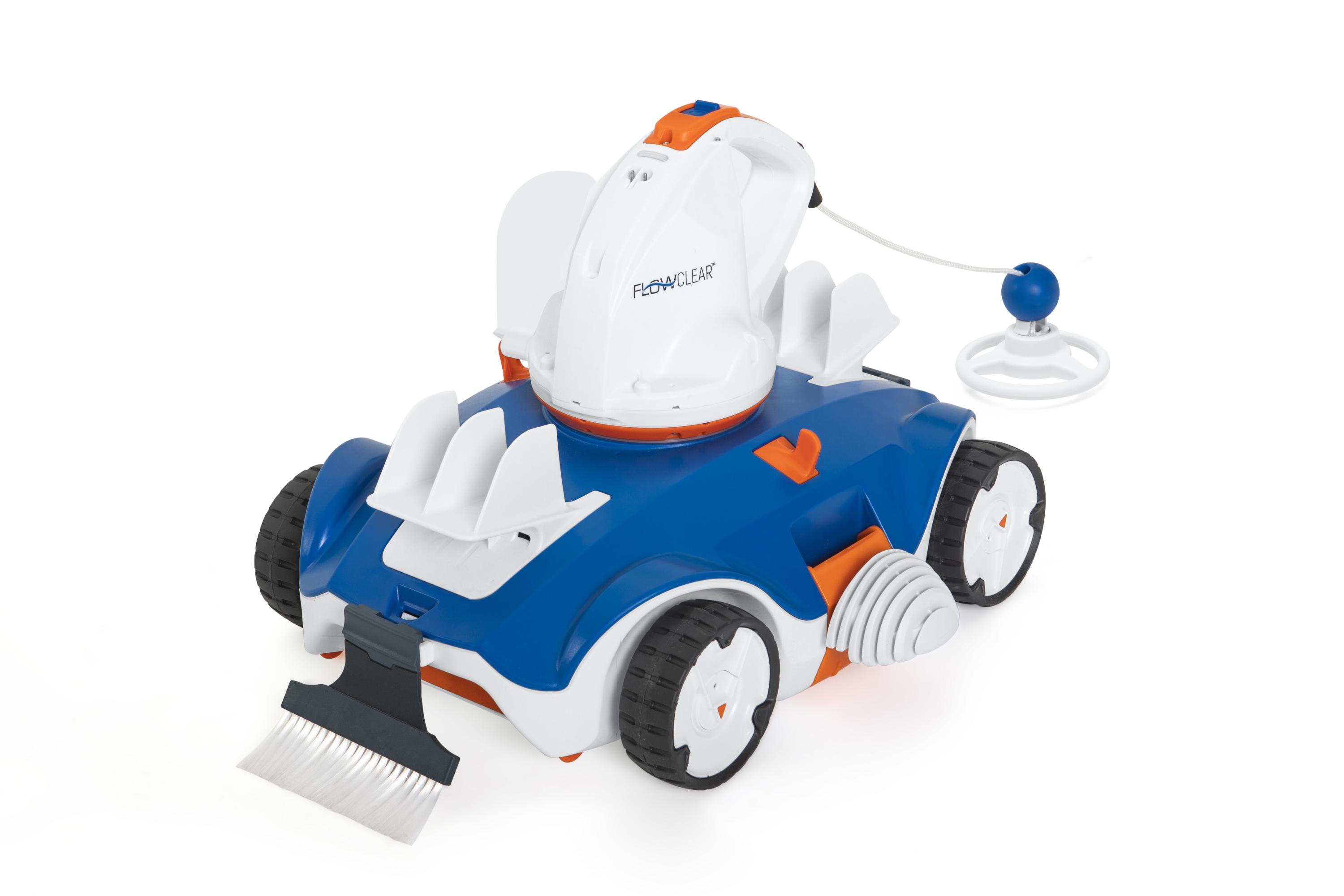 Robot aspirateur de piscine autonome Aquatronix™ pour piscine à fond plat 4 x 6 m