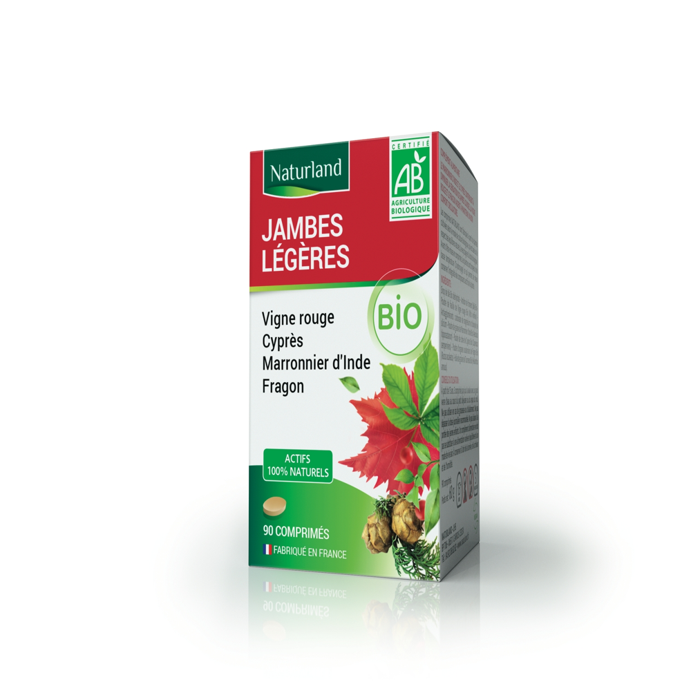 Complexe Jambes légères bio Vigne Rouge 90 comprimés