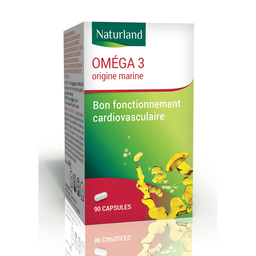 Oméga 3 origine marine, Bon fonctionnement cardiovasculaire 90 capsules