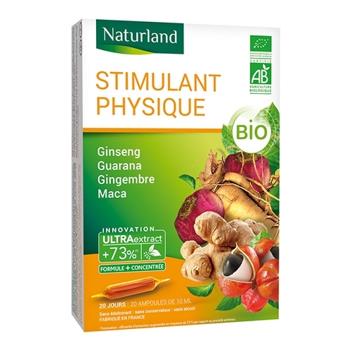 Stimulant physique bio 20 ampoules de 10ml