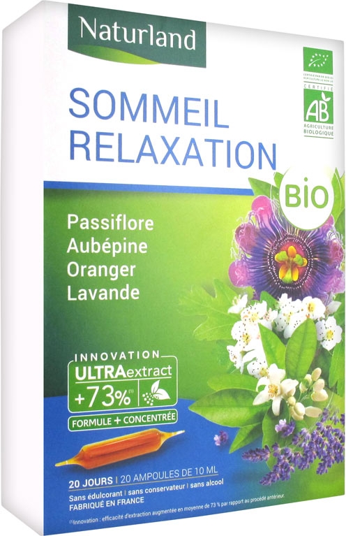 Sommeil Relaxation bio 20 ampoules -10ml