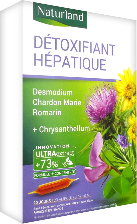 Détoxifiant hépatique 20 ampoules de 10ml