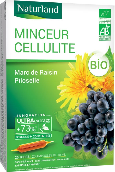 Minceur Cellulite bio 20 ampoules de 10ml