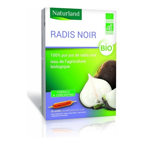 Radis noir bio 20 ampoules de 10ml