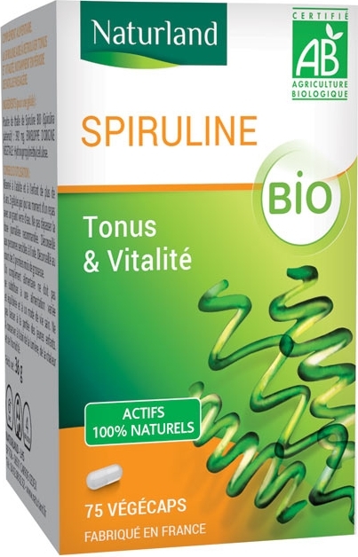 Spiruline bio, Tonus et Vitalité 75 végécaps