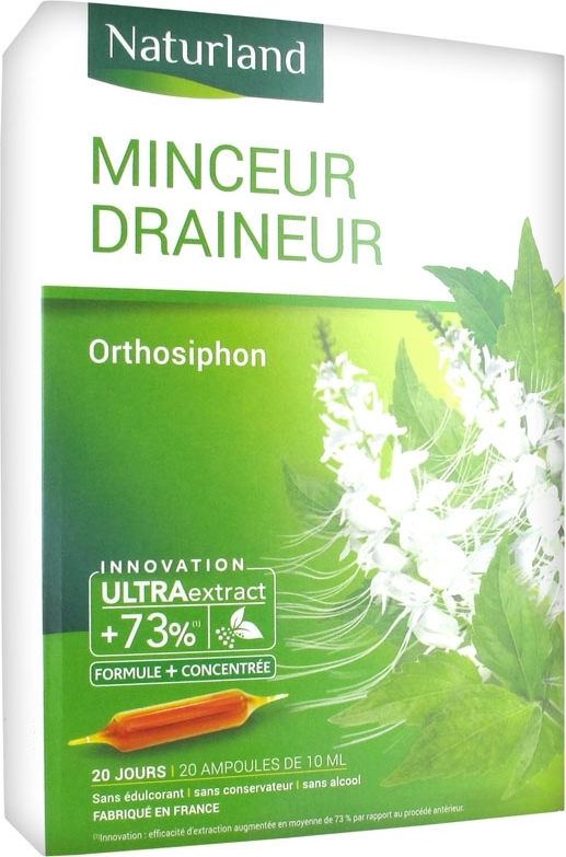 Minceur draineur, Ortosiphon 20 ampoules de 10ml