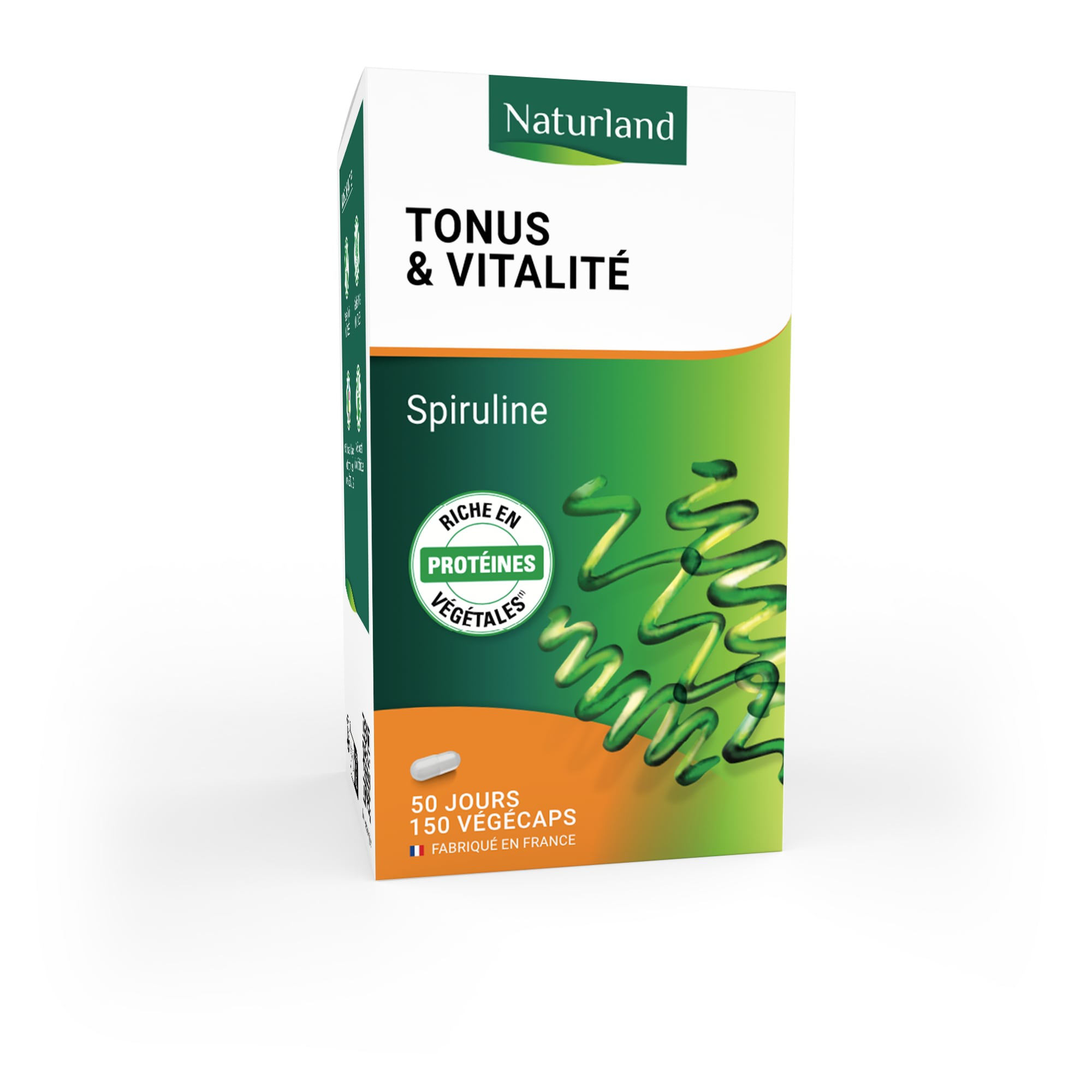 Spiruline bio, Tonus et Vitalité 150 végécaps
