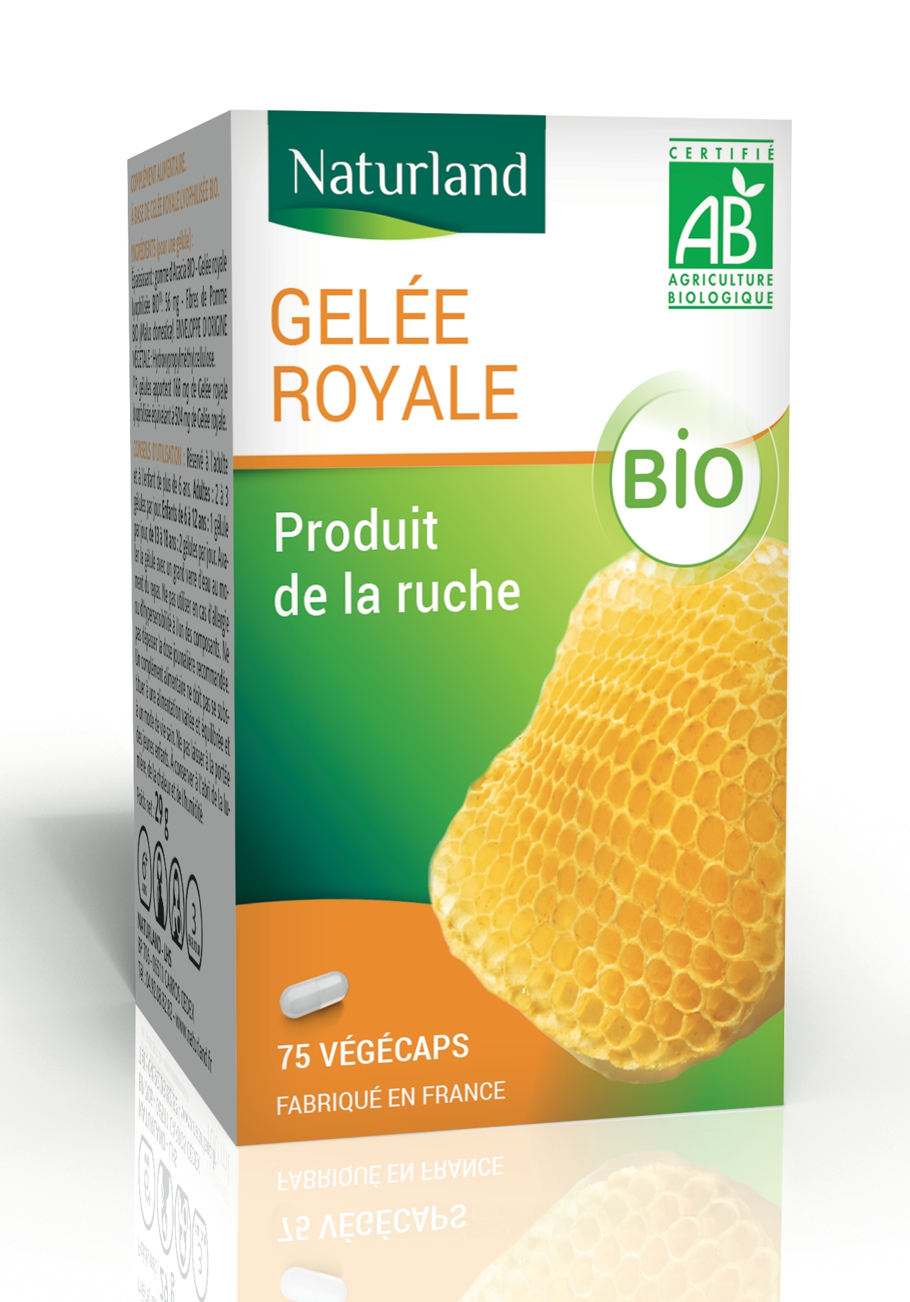 Gelée royale bio 75 végécaps