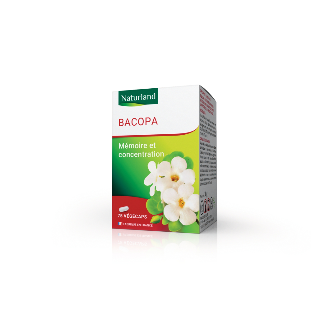 Bacopa, Mémoire et Concentration 75 végécaps