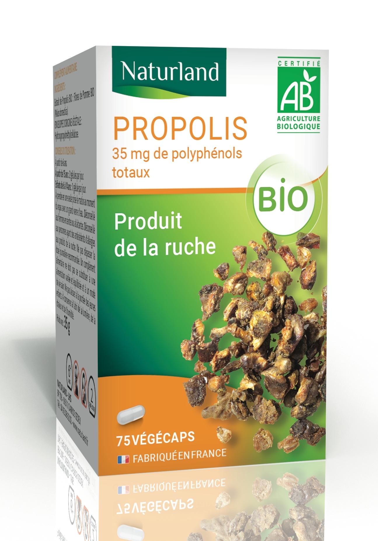 Propolis bio, Produit de la ruche 75 végécaps