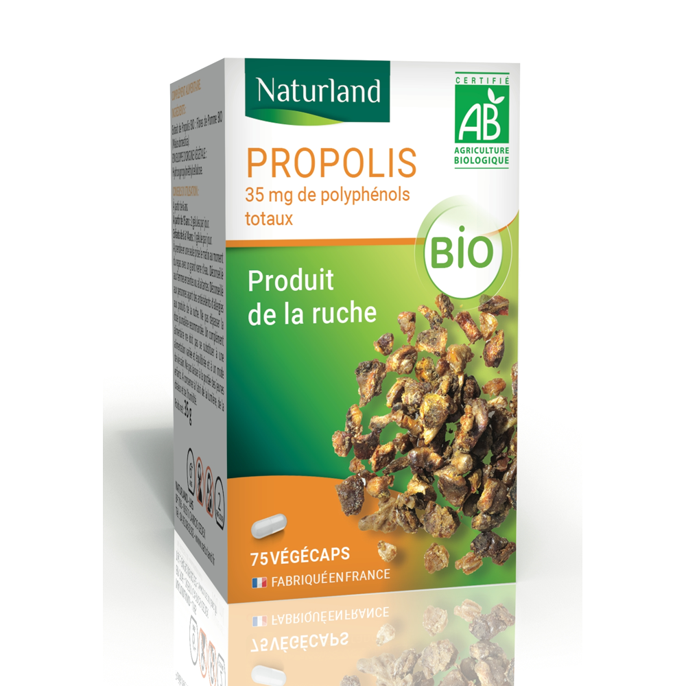 Propolis bio, Produit de la ruche 75 végécaps