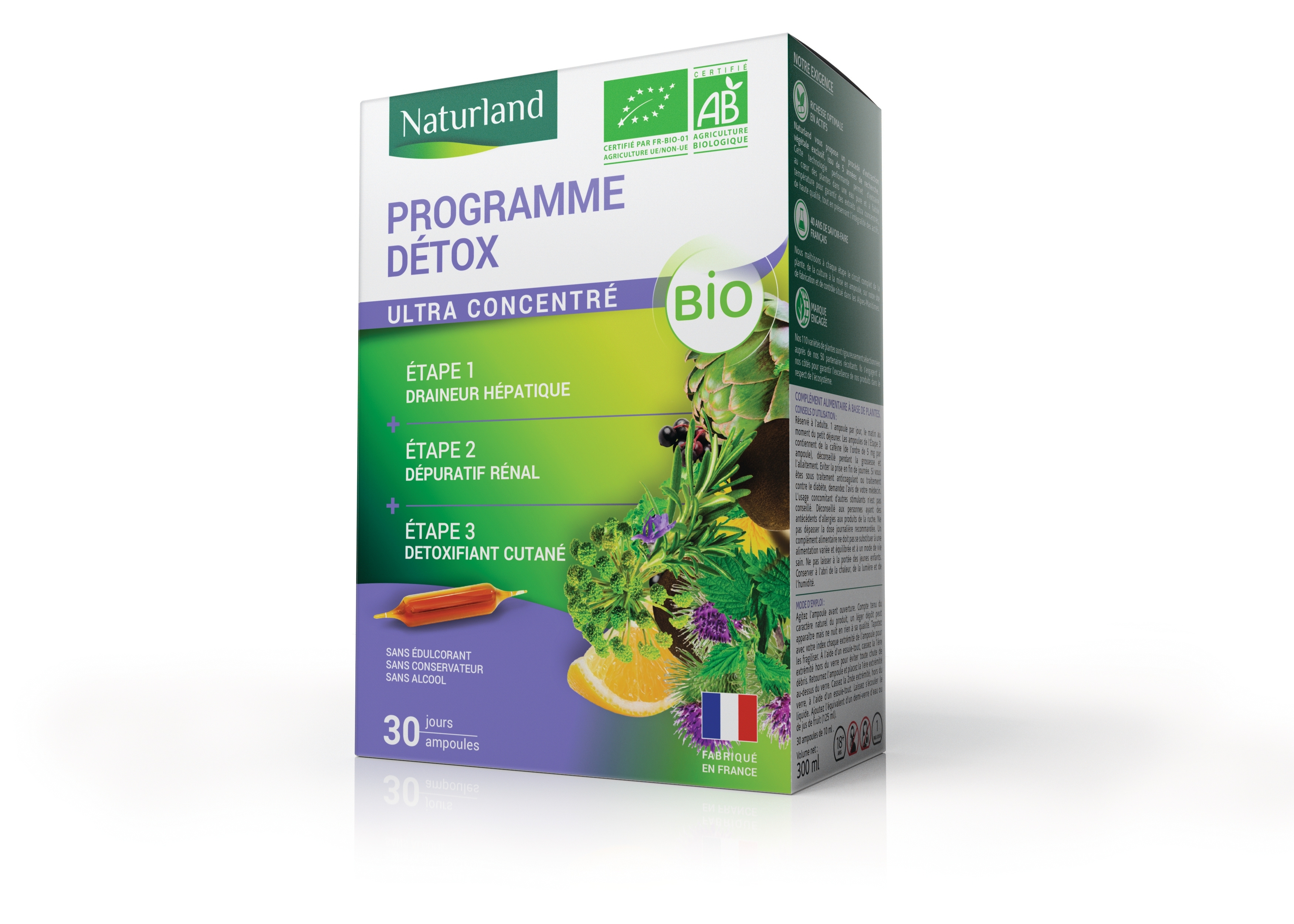Programme Détox 3en1 bio 30 ampoules de 10ml