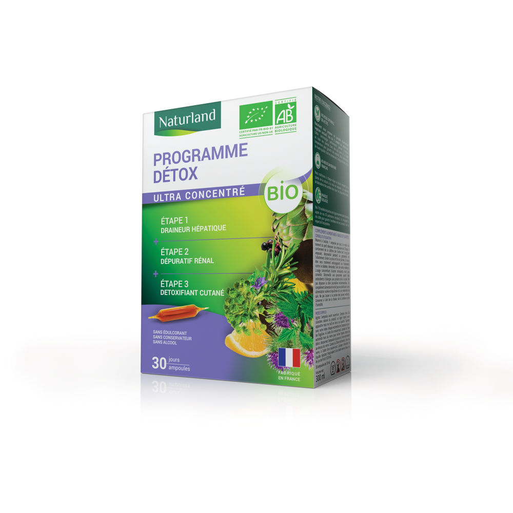Programme Détox 3en1 bio 30 ampoules de 10ml
