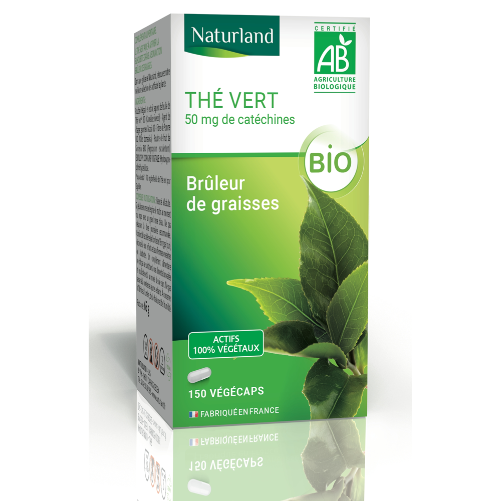 Thé vert bio, Brûleur de graisses 150 végécaps