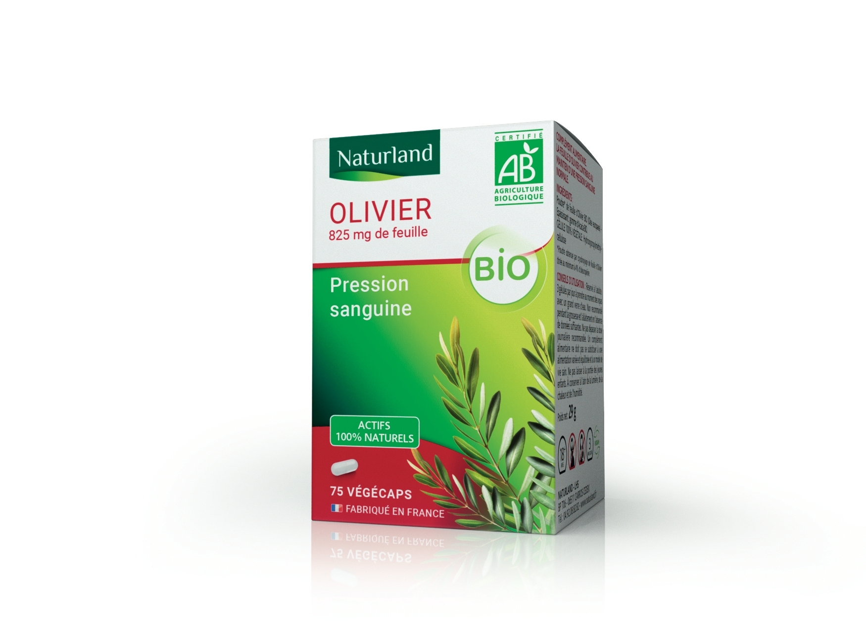 Olivier bio, Pression sanguine 75 végécaps