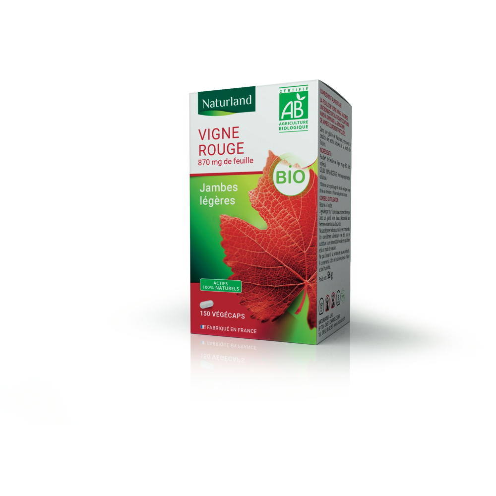 Vigne rouge bio, Jambes légères 150 végécaps