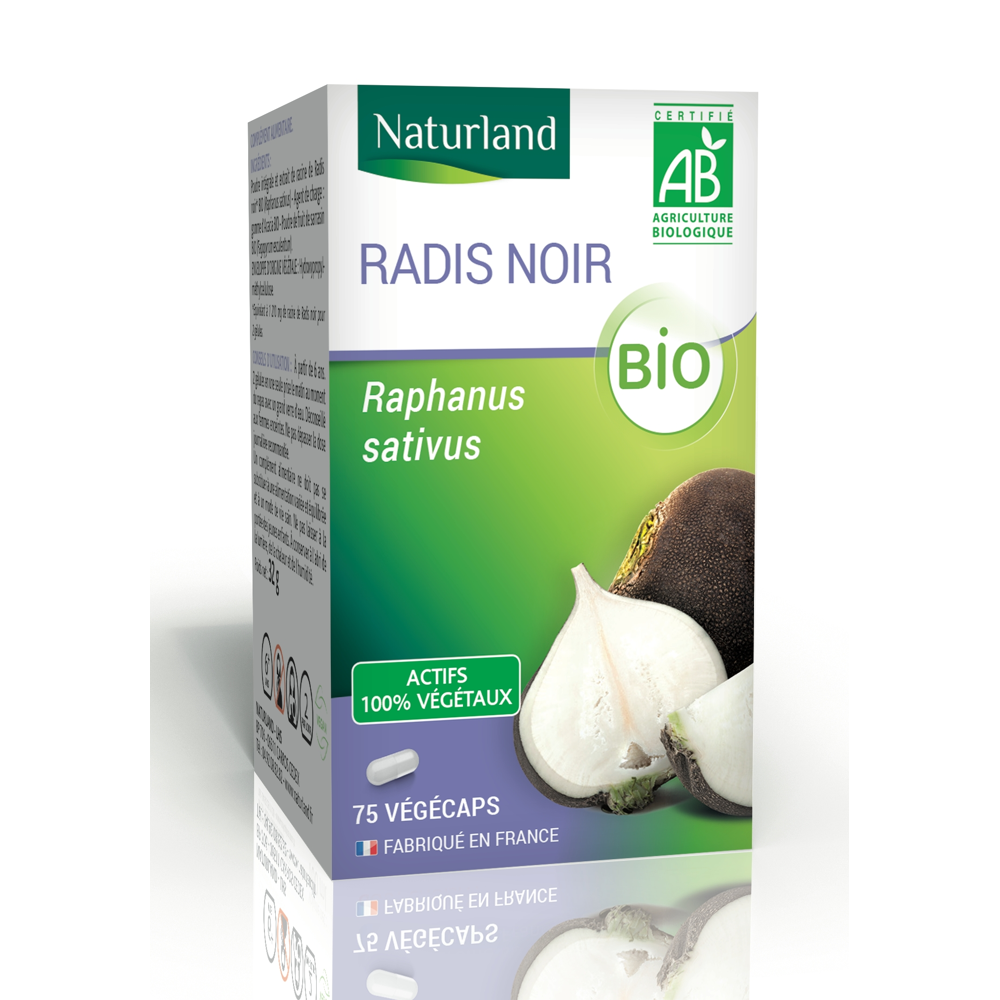 Radis noir bio 75 végécaps