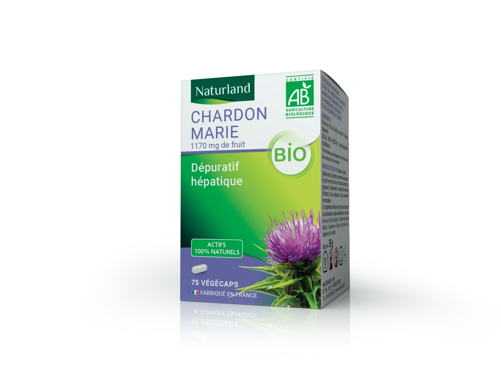 Chardon marie bio, Dépuratif hépatique 75 végécaps