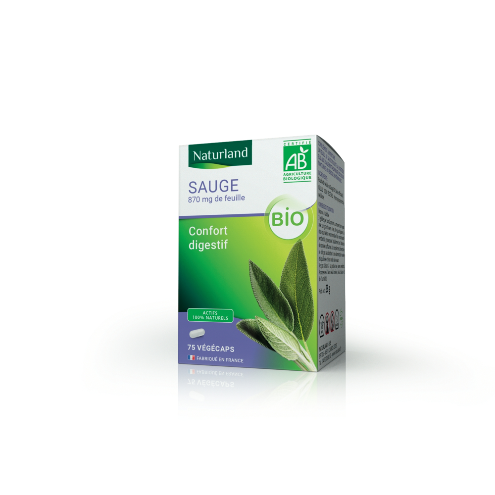 Sauge bio, Confort digestif 75 végécaps