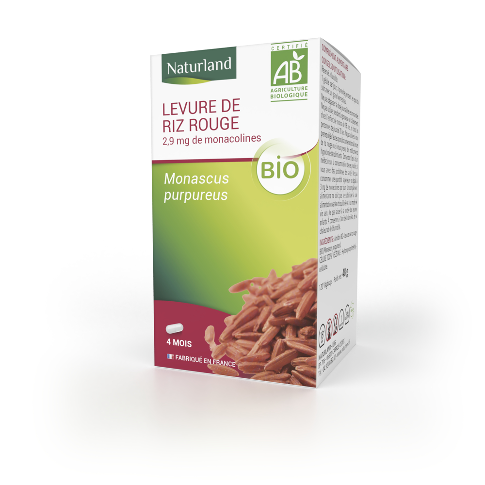 Levure De Riz Rouge Bio 120 Vegecaps