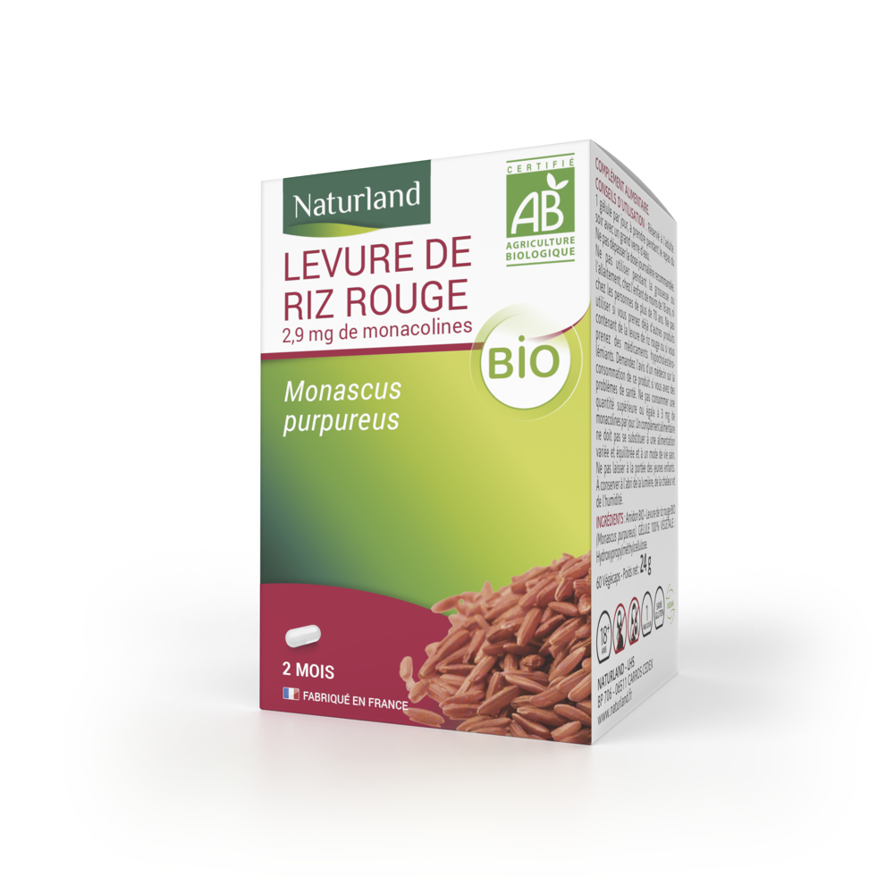 Levure De Riz Rouge Bio 60 Vegecaps
