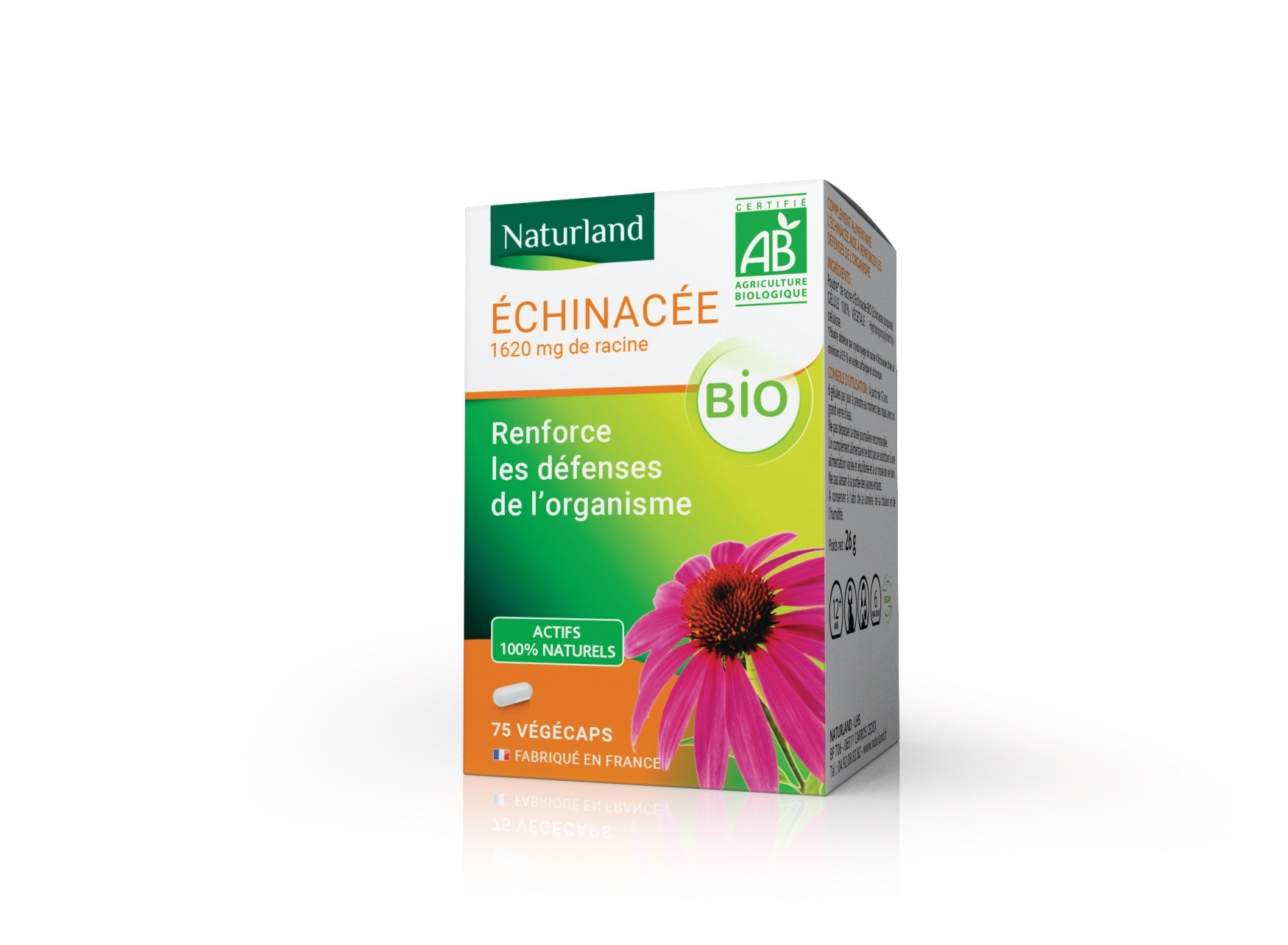 Echinacée bio, Renforce les défenses de l'organisme 75 végécaps