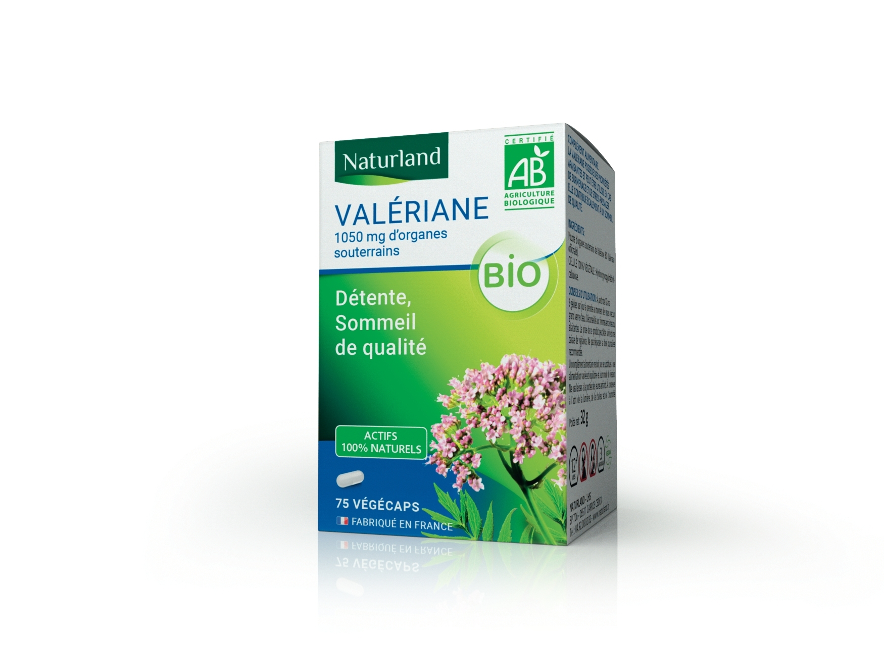 Valériane bio, Détente et Sommeil de qualité 75 végécaps