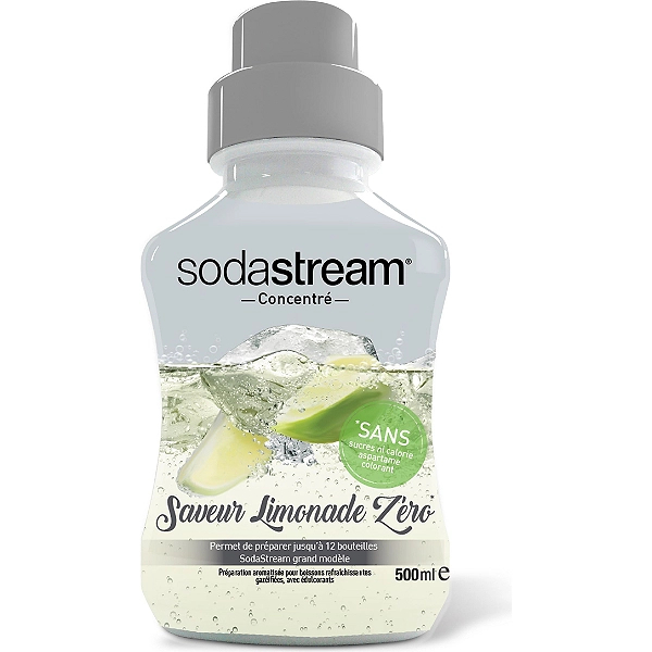 Concentré sirop Sodastream Saveur Limonade zéro 500ml