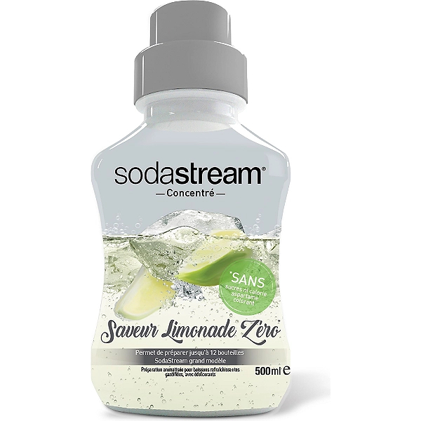 Concentré sirop Sodastream Saveur Limonade zéro 500ml