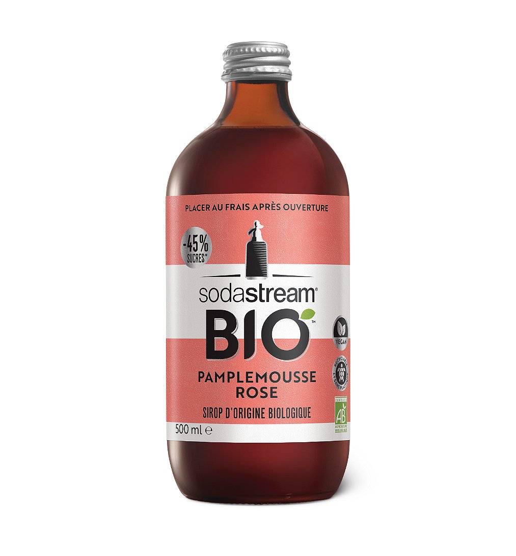 Sirop Sodastream Bio Pamplemousse Rose 500 ml