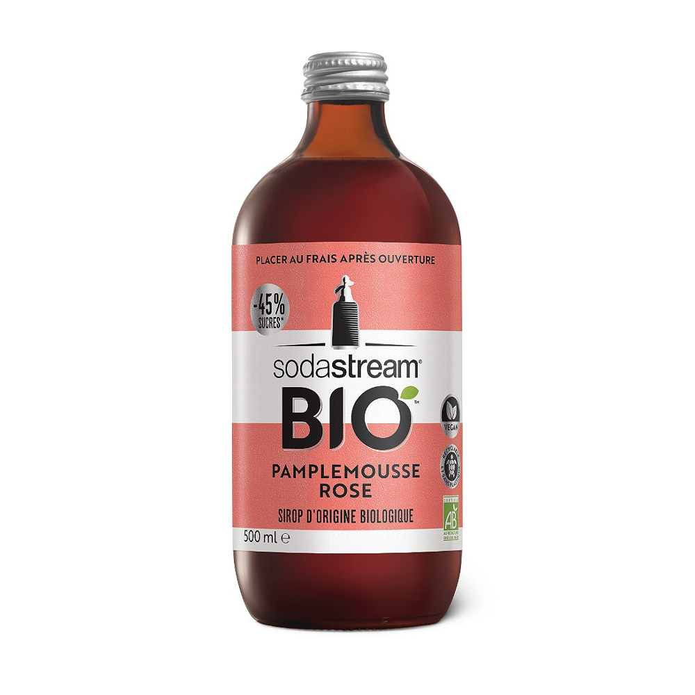 Sirop Sodastream Bio Pamplemousse Rose 500 ml