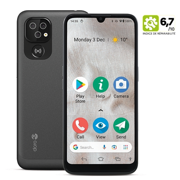 Smartphone Doro 8100 Plus 32Go Noir