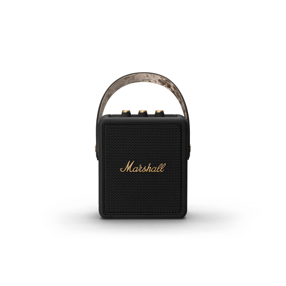 Enceinte bluetooth portable Marshall Stockwell II noir Black and Brass