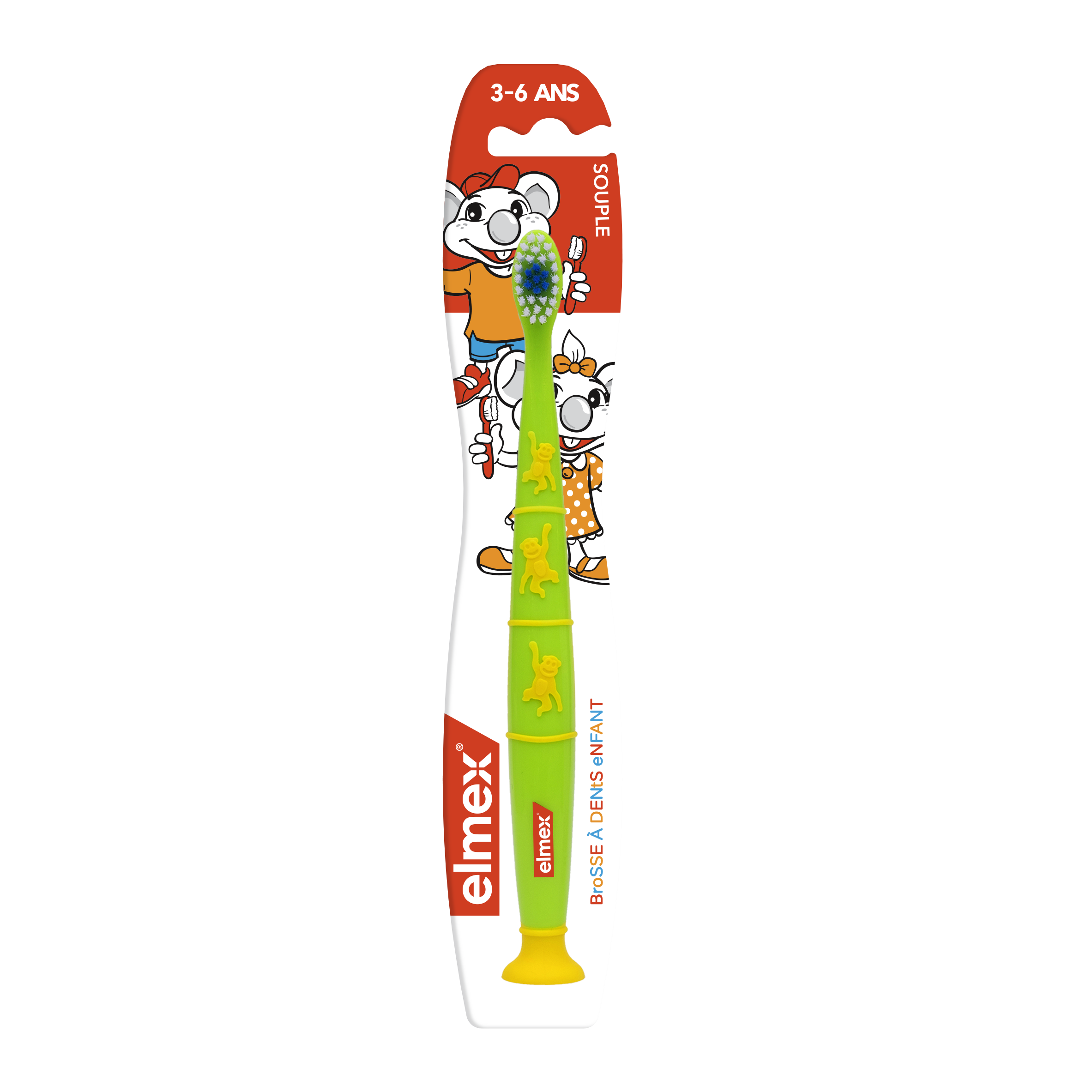 Brosse à dent elmex anti-caries 3-6 ans
