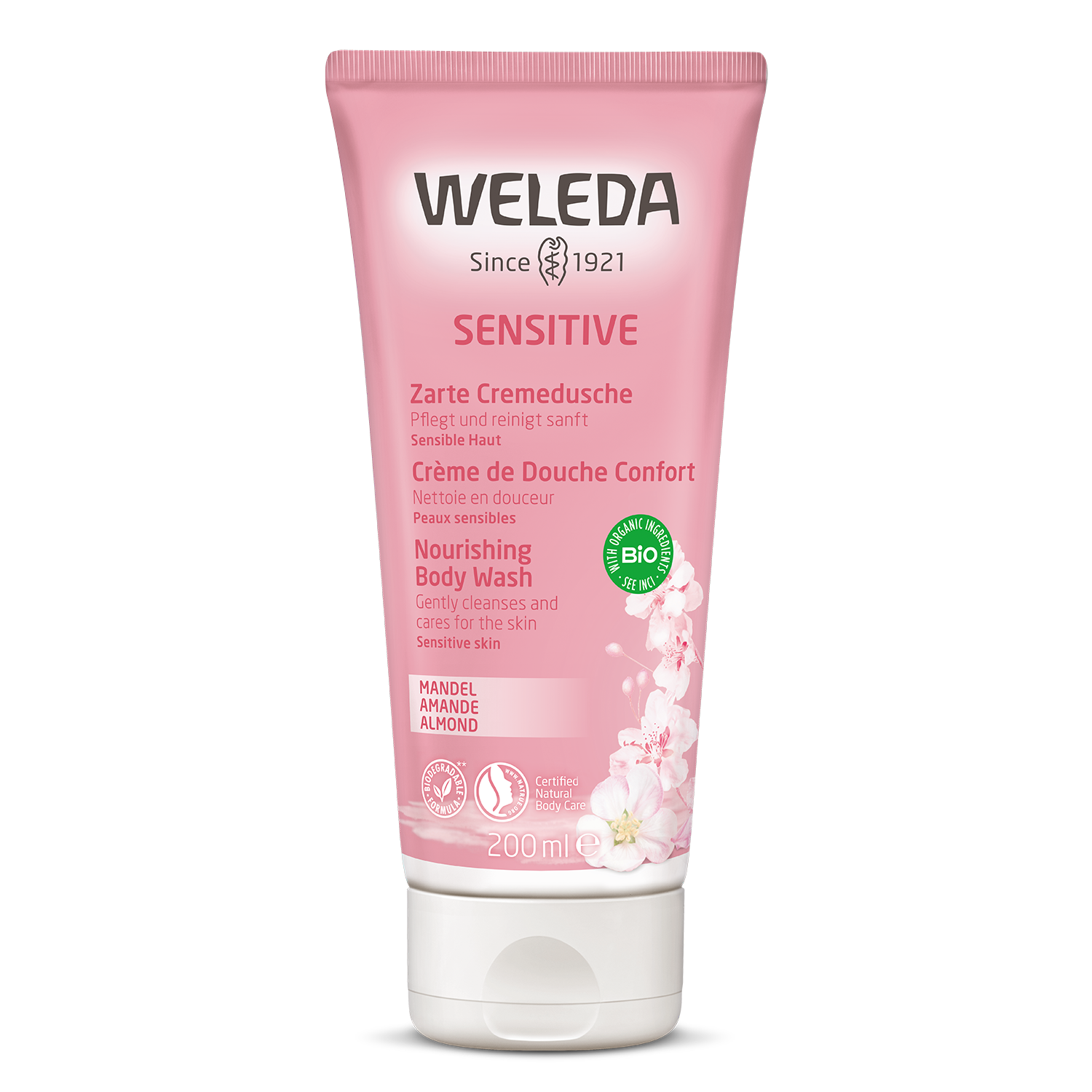 Crème De Douche Confort A L'amande 200 Ml