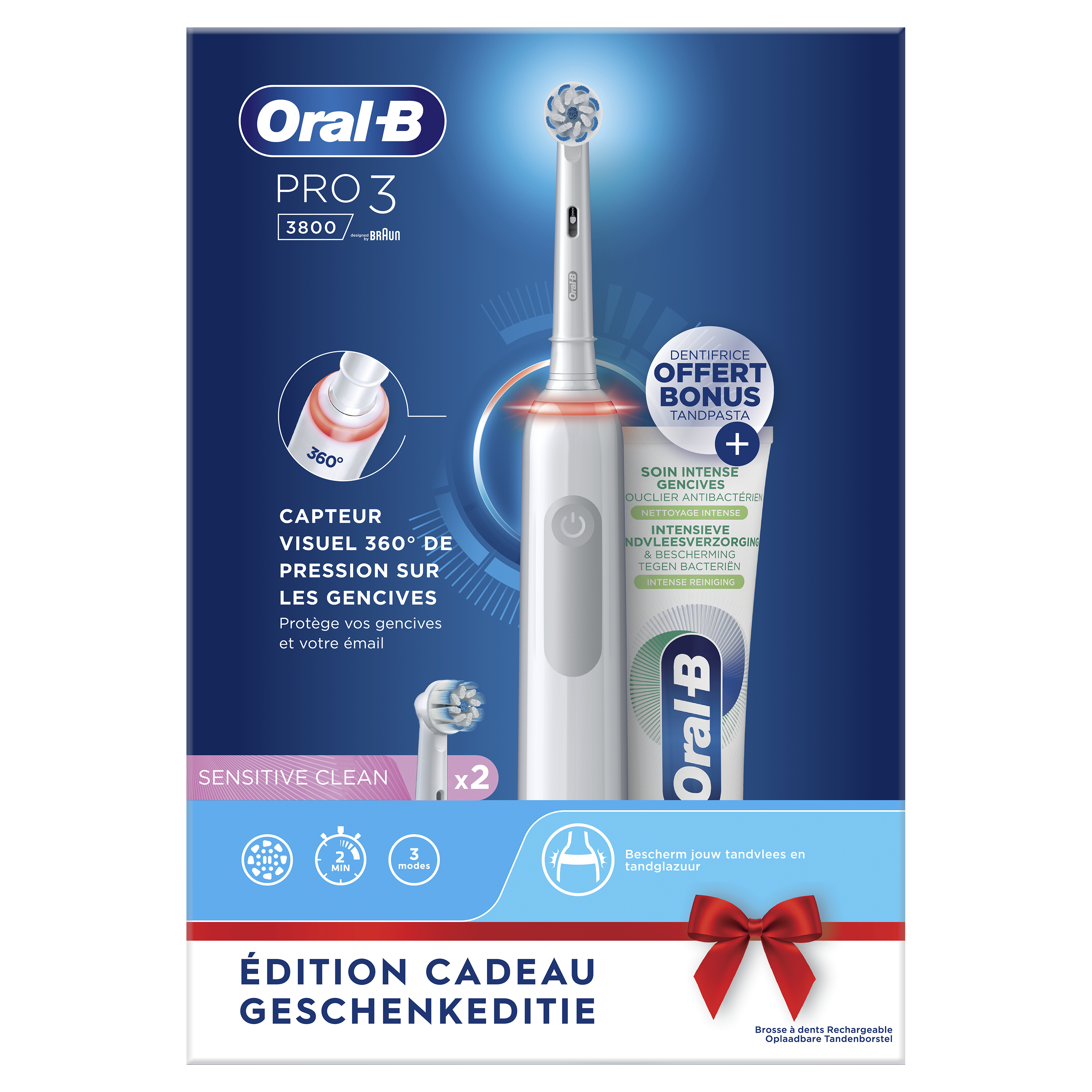 Brosse à dents Oral B PRO 3800 white sens