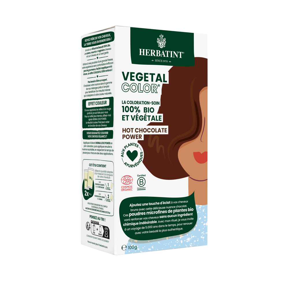 Vegetal color Bio hot chocolate power 100 g